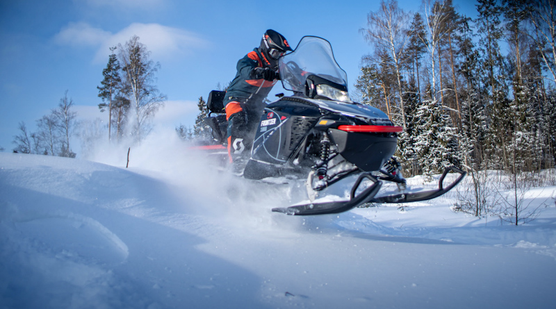 Snowmobiling